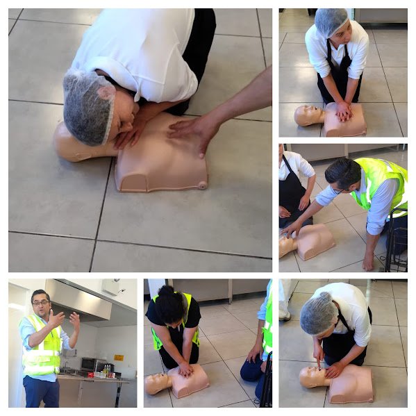 Esta capacitación consideró contenidos teóricos y ejercicios prácticos sobre técnicas básicas de reanimación cardiopulmonar (RCP), con énfasis en la actuación oportuna frente a una emergencia. La jornada incluyó demostraciones, práctica supervisada con ma